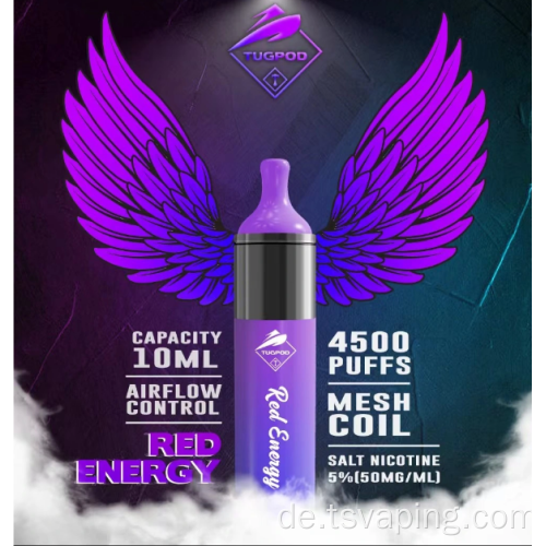 Schleppboot Evo Purple Regen 4500 Puffs 10 ml Einweg